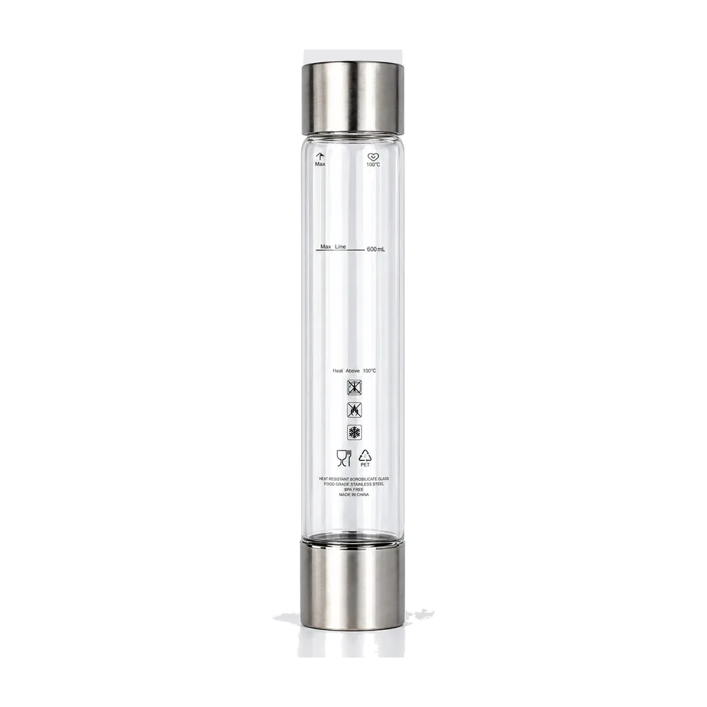 Stainless 1 L bottle — 4° bottles and caps